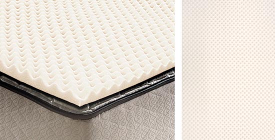 Egg Crate Mattress Cushion on Mattress with Inset 2