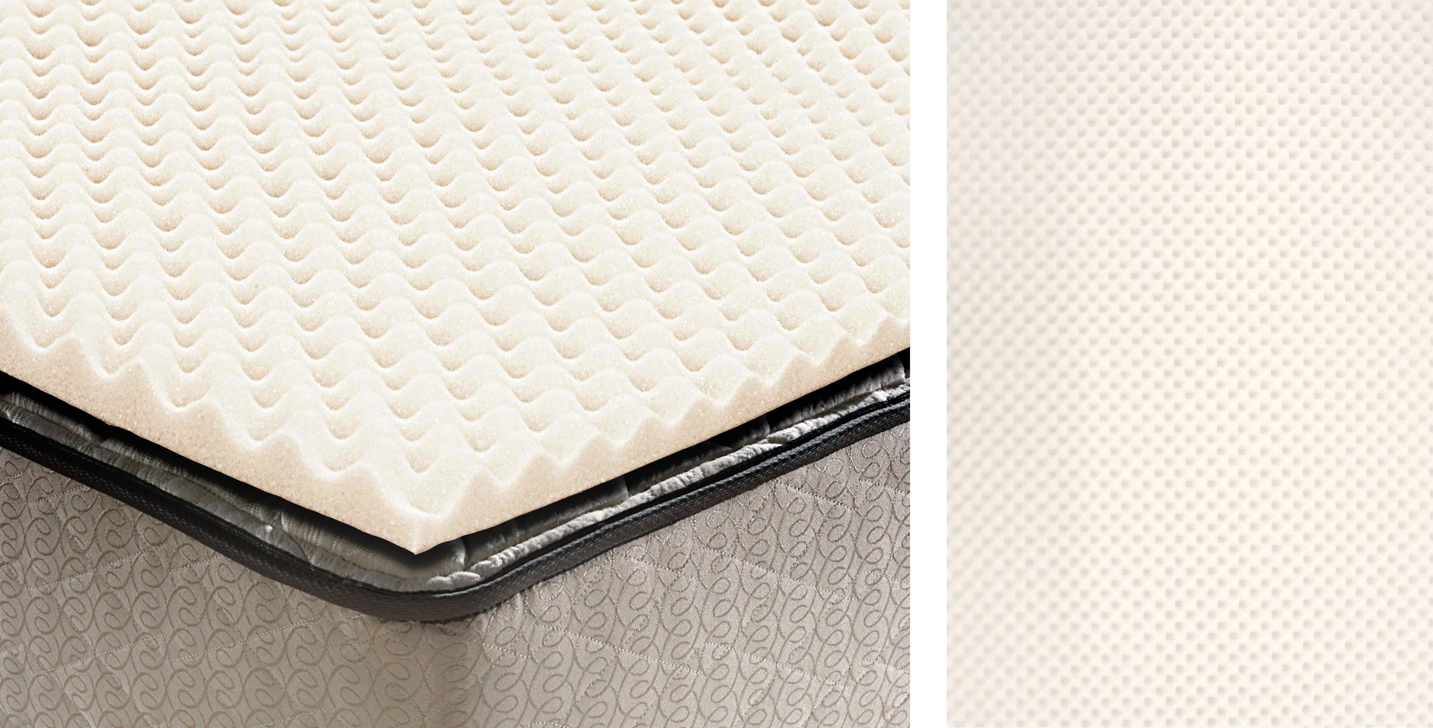 Egg Crate Mattress Cushion on Mattress with Inset